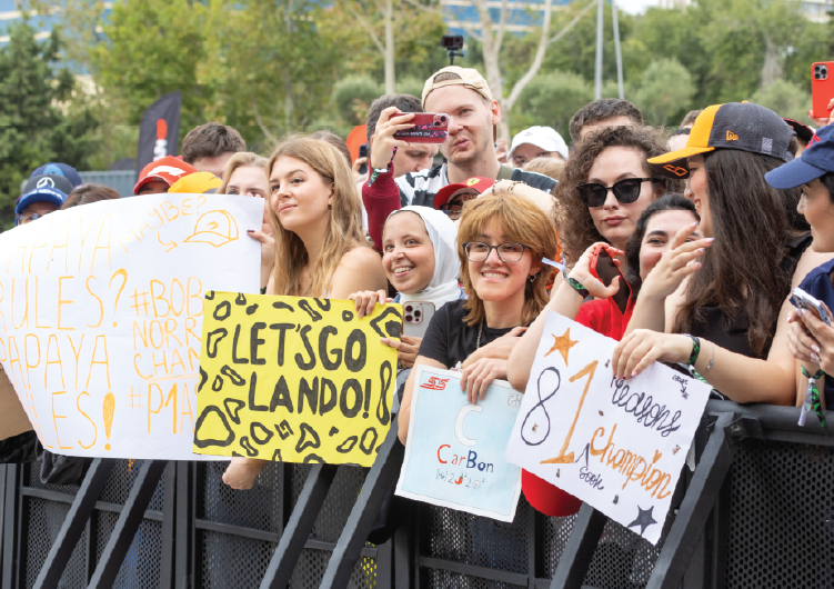 FAN FORUM WITH F1 DRIVERS HELD AT THE AZERBAIJAN GRAND PRIX