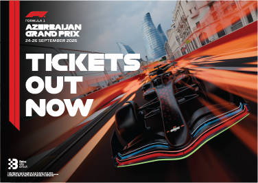 Ранняя продажа билетов на 10-й Гран-при Азербайджана «Формулы-1» 2026 года объявляется открытой!