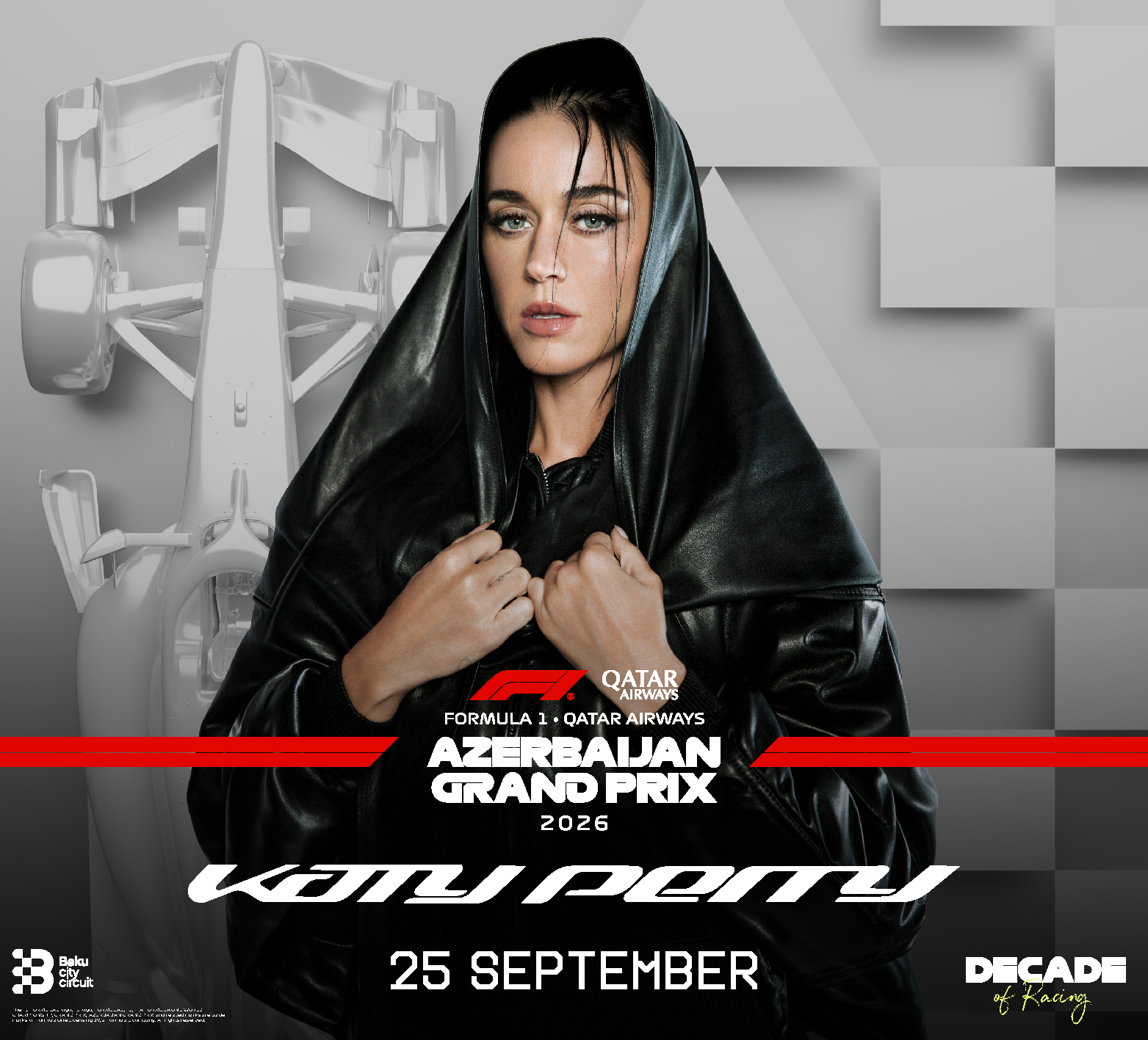 Pop Icon Katy Perry to Ignite Baku at the Formula 1 Qatar Airways Azerbaijan Grand Prix 2026