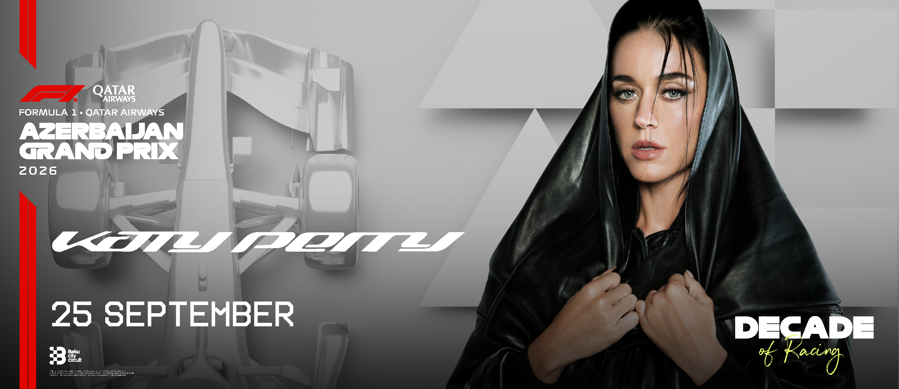 Pop Icon Katy Perry to Ignite Baku at the Formula 1 Qatar Airways Azerbaijan Grand Prix 2026