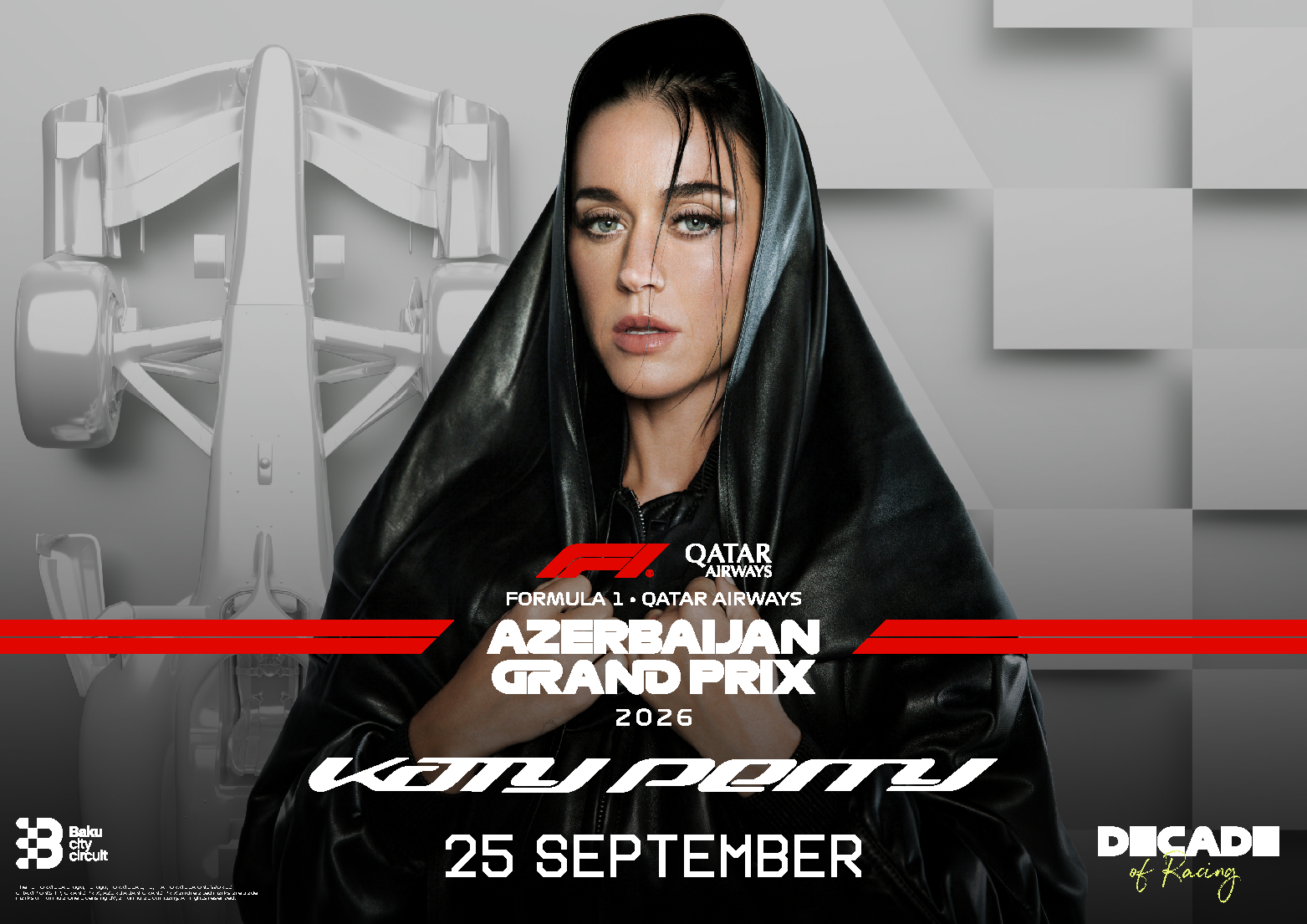 Pop Icon Katy Perry to Ignite Baku at the Formula 1 Qatar Airways Azerbaijan Grand Prix 2026